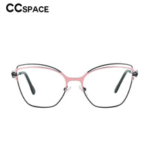 Load image into Gallery viewer, 53154 The Cat Eye Metal Frame Female Glasses Optical Eye Glasses Blue Light Blocking Eyeglasses Uv400