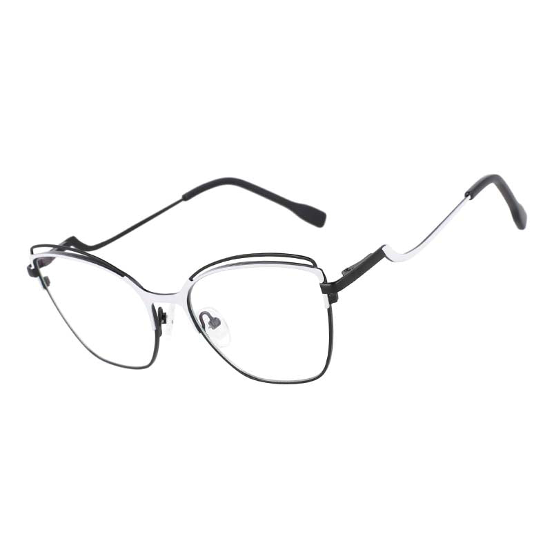 53154 The Cat Eye Metal Frame Female Glasses Optical Eye Glasses Blue Light Blocking Eyeglasses Uv400