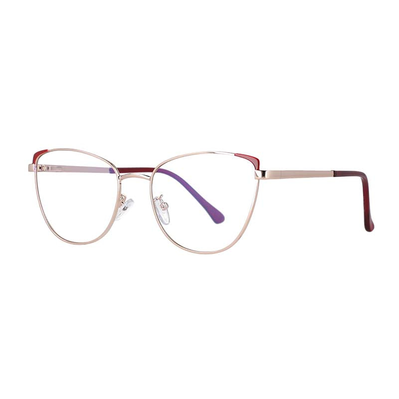53163 Cat Eye Retro Simple Optical Glasses Frames Cat Ear Anti Blue Light Women Eyeglasses Computer