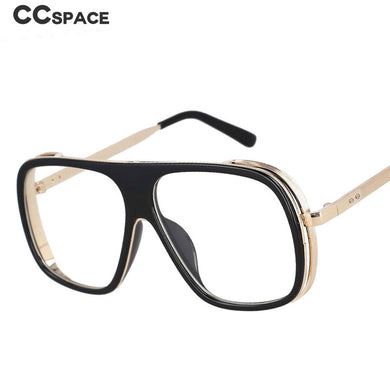 53173 Oversized Anti Blue Light Metal Optical Glasses Frames Men Sunglasses Computer Eyeglasses