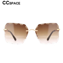Load image into Gallery viewer, 53189 Square Rimless  Sunglasses Diamond Women Shades Uv400 Vintage Glasses