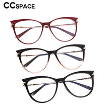 Load image into Gallery viewer, 53193 Round Oversized Cat Eye Anti Blue Light Glasses Frames Women Computer Eyeglasses