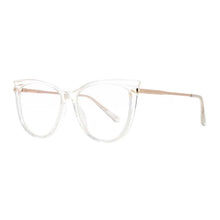 Load image into Gallery viewer, 53193 Round Oversized Cat Eye Anti Blue Light Glasses Frames Women Computer Eyeglasses