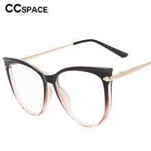 Load image into Gallery viewer, 53193 Round Oversized Cat Eye Anti Blue Light Glasses Frames Women Computer Eyeglasses