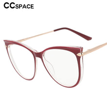 Load image into Gallery viewer, 53193 Round Oversized Cat Eye Anti Blue Light Glasses Frames Women Computer Eyeglasses