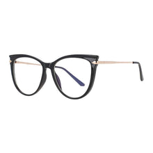 Load image into Gallery viewer, 53193 Round Oversized Cat Eye Anti Blue Light Glasses Frames Women Computer Eyeglasses