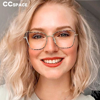 53199 Cat Eye Retro Anti Blue Light Glasses Frames Optical Women Computer Eyeglasses