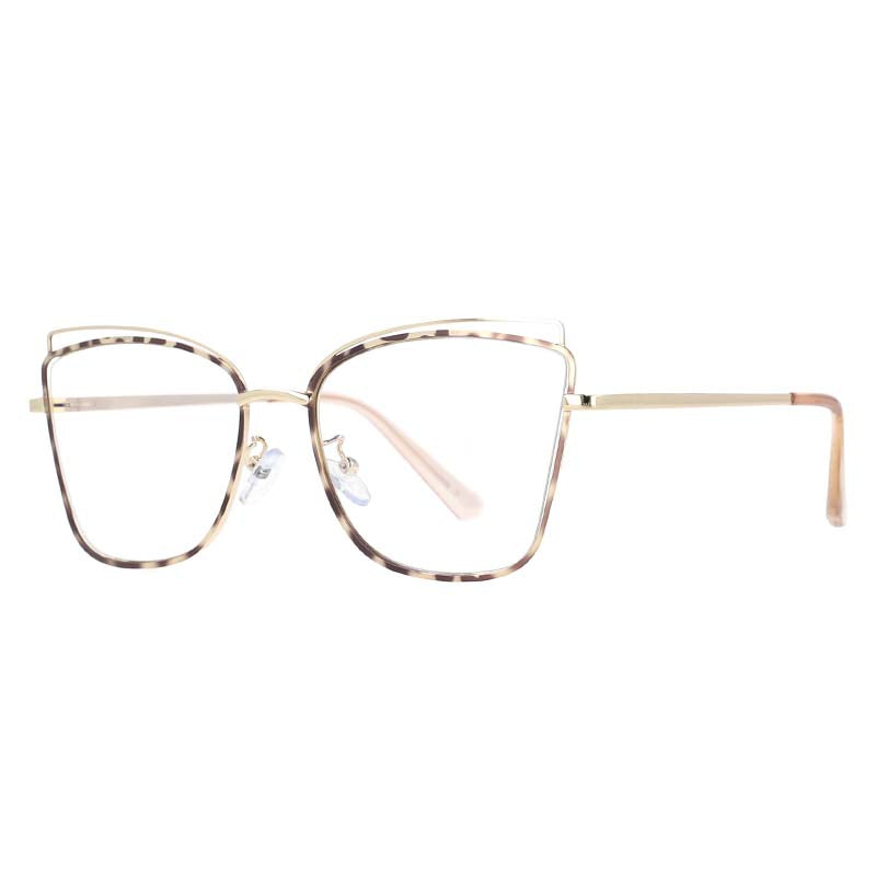 53199 Cat Eye Retro Anti Blue Light Glasses Frames Optical Women Computer Eyeglasses
