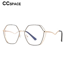Load image into Gallery viewer, 53202 Polygon Retro Metal Glasses Frames Anti Blue Light Women Optical Computer Glasses