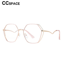 Load image into Gallery viewer, 53202 Polygon Retro Metal Glasses Frames Anti Blue Light Women Optical Computer Glasses