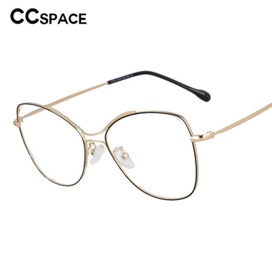 53205 Optical Metal Glasses Frames Cat Eye Anti Blue Light Women Computer Eyeglasses