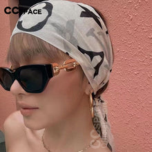 Load image into Gallery viewer, 53235 Sexy Cat Eye  Female Sunglasses Oversized Chain Leg Women Shades UV400 Vintage Glasses