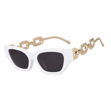 Load image into Gallery viewer, 53235 Sexy Cat Eye  Female Sunglasses Oversized Chain Leg Women Shades UV400 Vintage Glasses