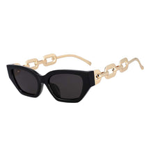 Load image into Gallery viewer, 53235 Sexy Cat Eye  Female Sunglasses Oversized Chain Leg Women Shades UV400 Vintage Glasses