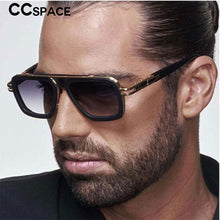 Load image into Gallery viewer, 53237 Retro Square One Lens  Brand Sunglasses Men Women Punk Pilot Shades Uv400 Vintage Glasses