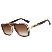 Load image into Gallery viewer, 53237 Retro Square One Lens  Brand Sunglasses Men Women Punk Pilot Shades Uv400 Vintage Glasses