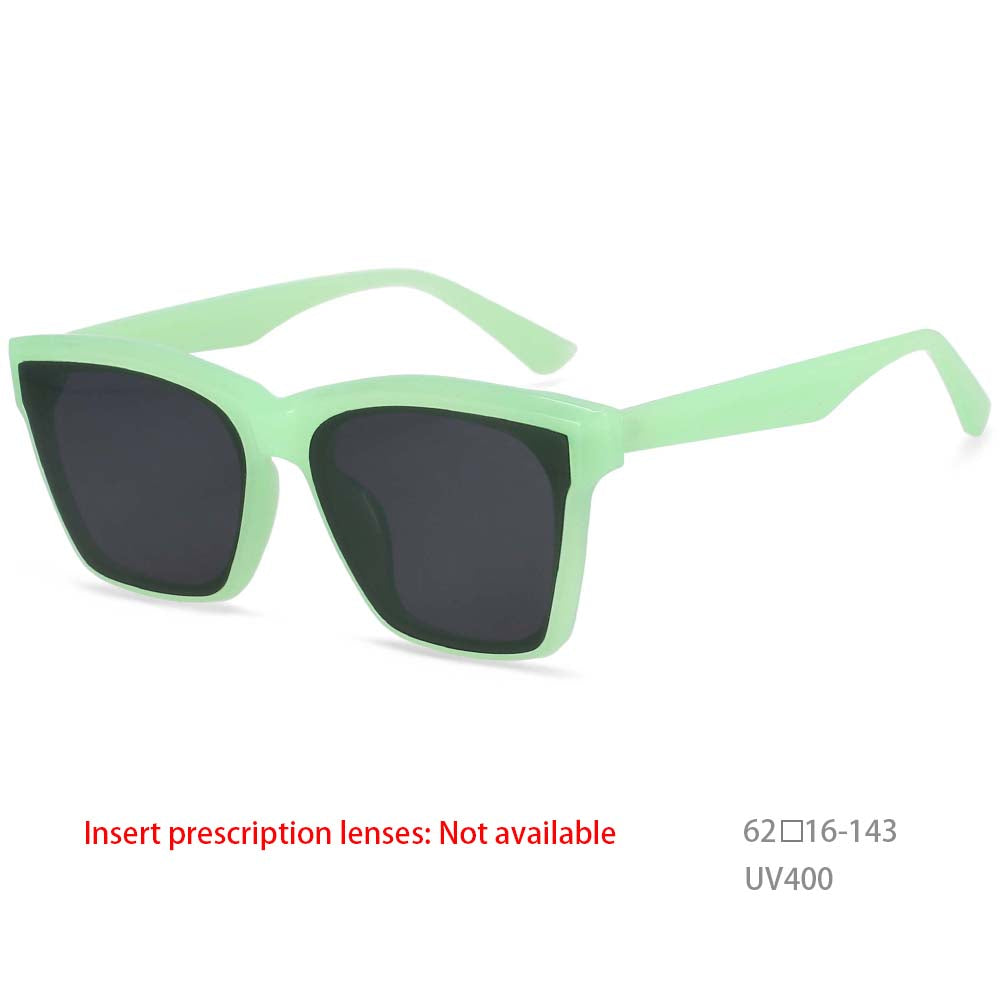 53257 Trend Simple Modern Narrow Retro Square Unisex Sunglasses UV400 Vintage Shades