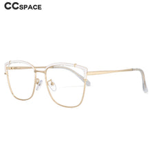 Load image into Gallery viewer, 53269 Square Anti Blue Light Optical Women Metal Eyebrow Glasses Frames Computer Eyeglasses