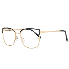 Load image into Gallery viewer, 53269 Square Anti Blue Light Optical Women Metal Eyebrow Glasses Frames Computer Eyeglasses