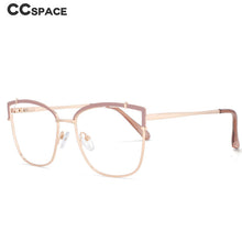 Load image into Gallery viewer, 53269 Square Anti Blue Light Optical Women Metal Eyebrow Glasses Frames Computer Eyeglasses