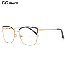 Load image into Gallery viewer, 53269 Square Anti Blue Light Optical Women Metal Eyebrow Glasses Frames Computer Eyeglasses