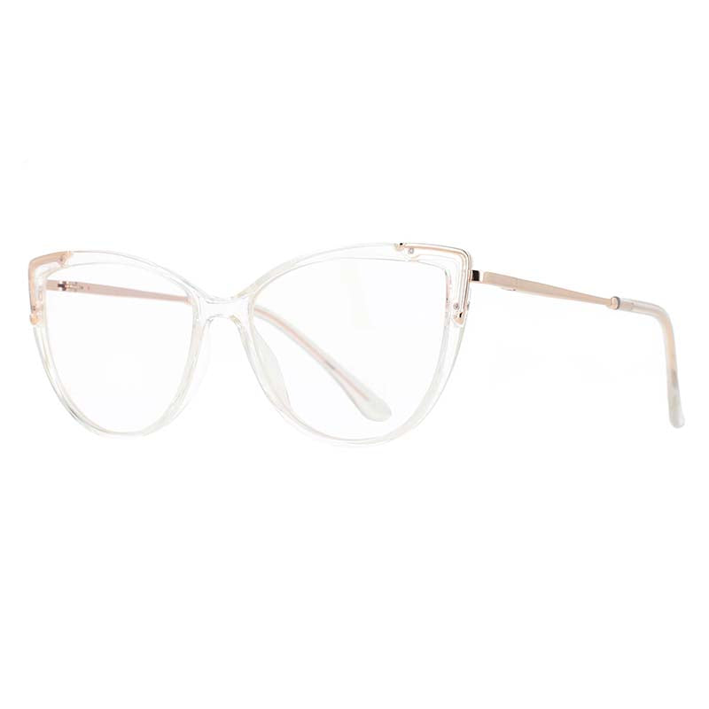 53271 Retro Cat Eye Anti Blue Light Optical Glasses Frames Women Men TR90 Computer Eyeglasses