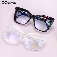 Load image into Gallery viewer, 53288 Oversized Cat Eye Anti Blue Light Glasses Frames Women Big Frame Computer Eyeglasses
