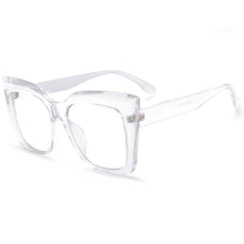 Load image into Gallery viewer, 53288 Oversized Cat Eye Anti Blue Light Glasses Frames Women Big Frame Computer Eyeglasses