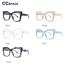Load image into Gallery viewer, 53288 Oversized Cat Eye Anti Blue Light Glasses Frames Women Big Frame Computer Eyeglasses
