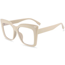 Load image into Gallery viewer, 53288 Oversized Cat Eye Anti Blue Light Glasses Frames Women Big Frame Computer Eyeglasses