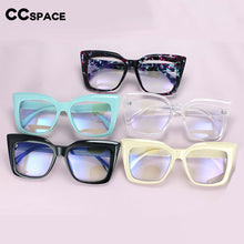 Load image into Gallery viewer, 53288 Oversized Cat Eye Anti Blue Light Glasses Frames Women Big Frame Computer Eyeglasses
