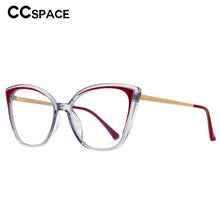 Load image into Gallery viewer, 53331 Plastic Titanium Cat Eye Anti Blue Light Optical Glasses Frames Men Women Tr90 Computer Eyeglasses