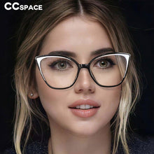 Load image into Gallery viewer, 53331 Plastic Titanium Cat Eye Anti Blue Light Optical Glasses Frames Men Women Tr90 Computer Eyeglasses