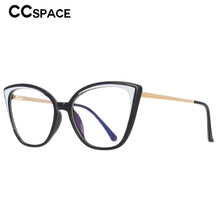 Load image into Gallery viewer, 53331 Plastic Titanium Cat Eye Anti Blue Light Optical Glasses Frames Men Women Tr90 Computer Eyeglasses