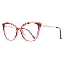 Load image into Gallery viewer, 53331 Plastic Titanium Cat Eye Anti Blue Light Optical Glasses Frames Men Women Tr90 Computer Eyeglasses