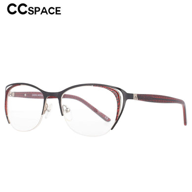 53336 Acetate Cat Eye Anti Blue Light Optical Glasses Frames Metal Women  Hollow Computer Eyeglasses