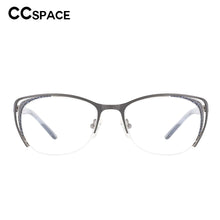 Load image into Gallery viewer, 53336 Acetate Cat Eye Anti Blue Light Optical Glasses Frames Metal Women  Hollow Computer Eyeglasses