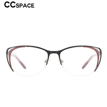 Load image into Gallery viewer, 53336 Acetate Cat Eye Anti Blue Light Optical Glasses Frames Metal Women  Hollow Computer Eyeglasses
