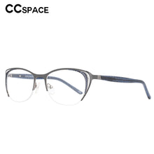 Load image into Gallery viewer, 53336 Acetate Cat Eye Anti Blue Light Optical Glasses Frames Metal Women  Hollow Computer Eyeglasses