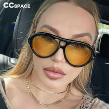 Load image into Gallery viewer, 53351 Brand Designer Goggle Windproof Sunglasses Men Women Shades Uv400 Vintage Glasses