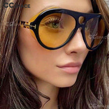 Load image into Gallery viewer, 53351 Brand Designer Goggle Windproof Sunglasses Men Women Shades Uv400 Vintage Glasses