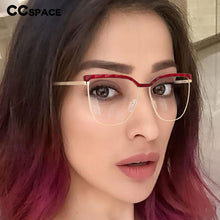 Carica l&#39;immagine nel visualizzatore di Gallery, 53366 TR90 Gambe a Molla Montature per occhiali da vista in metallo anti luce blu Uomo Donna Occhiali da vista per computer 