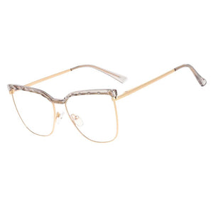 53366 TR90 Gambe a Molla Montature per occhiali da vista in metallo anti luce blu Uomo Donna Occhiali da vista per computer 