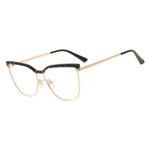 53366 TR90 Gambe a Molla Montature per occhiali da vista in metallo anti luce blu Uomo Donna Occhiali da vista per computer 