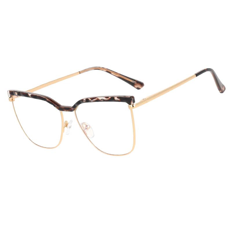 53366 TR90 Gambe a Molla Montature per occhiali da vista in metallo anti luce blu Uomo Donna Occhiali da vista per computer 