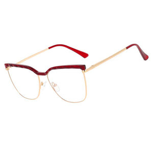 53366 TR90 Gambe a Molla Montature per occhiali da vista in metallo anti luce blu Uomo Donna Occhiali da vista per computer 