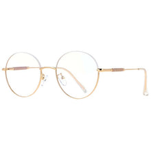 Load image into Gallery viewer, 53368  Women Round Anti Blue Light Metal Optical Glasses Frames Computer Eyeglasses