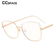 Load image into Gallery viewer, 53370 Square Anti Blue Light Metal Optical Glasses Frames Spring Leg Women Tr90 Computer Eyeglasses
