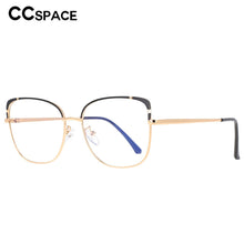Load image into Gallery viewer, 53370 Square Anti Blue Light Metal Optical Glasses Frames Spring Leg Women Tr90 Computer Eyeglasses