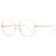 Load image into Gallery viewer, 53370 Square Anti Blue Light Metal Optical Glasses Frames Spring Leg Women Tr90 Computer Eyeglasses